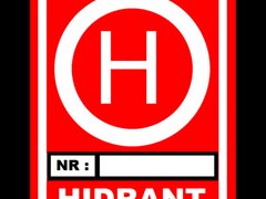 Placuta pentru hidranti cu numar personalizat